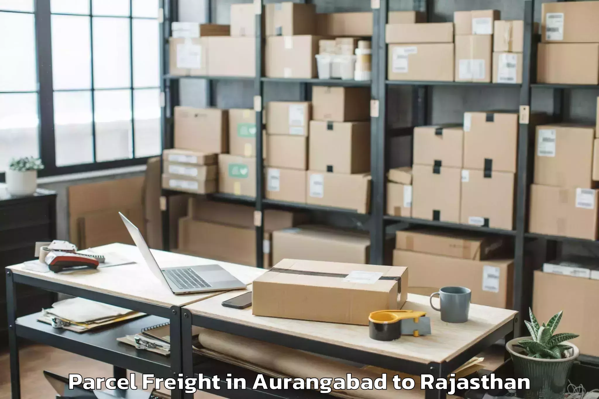 Hassle-Free Aurangabad to Malpura Parcel Freight